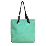 9033 - MINT  LEATHER SHOPPING BAG